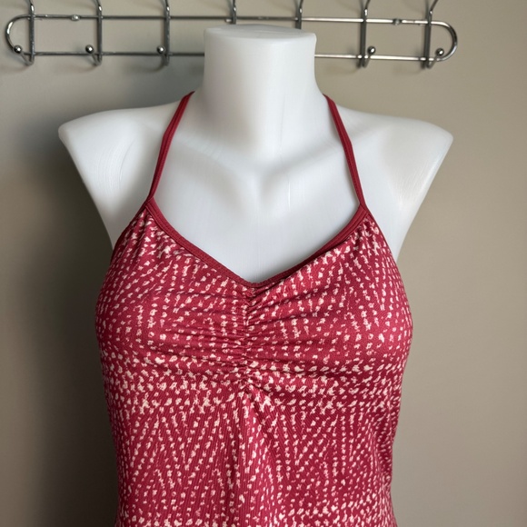 Prana Performance Spaghetti Strap Racerback Dress Reddish-Pink XS Shelf Bra - Picture 3 of 14